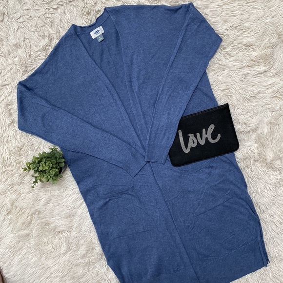🎉HP🎉 Old Navy Open Cardigan 💗 Blue - Picture 1 of 15